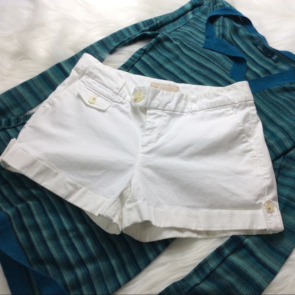 Banana Republic Crisp White Shorts